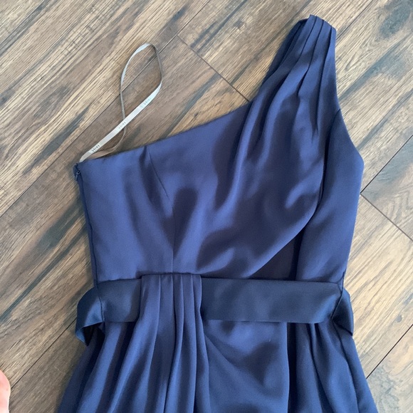 White by Vera Wang - One Shoulder Dress, Size 4 - Picture 3 of 4